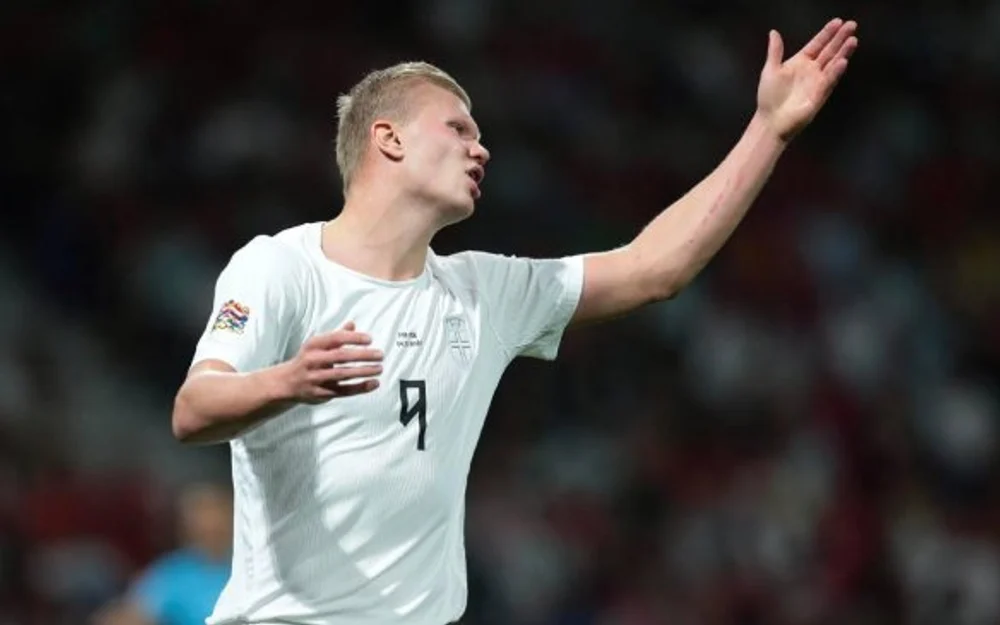 Haaland pidió el cambio en la derrota de Noruega ante Portugal y preocupa en Manchester City