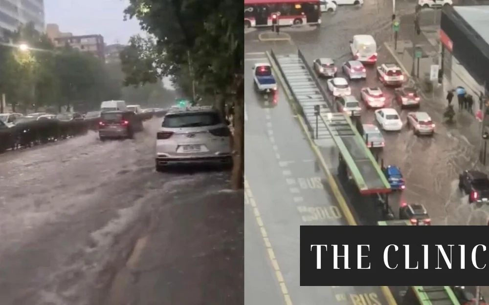 Alerta Roja en la Región Metropolitana por lluvias que anegaron arterias clave de Santiago