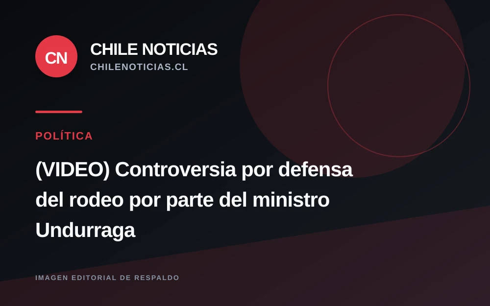 Undurraga defiende el rodeo como tradición y reaviva el debate sobre el maltrato animal