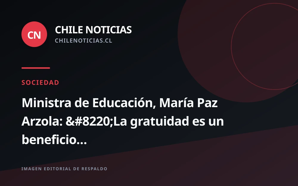 Arzola pide revisar asignación de la gratuidad y pone el foco en educación inicial