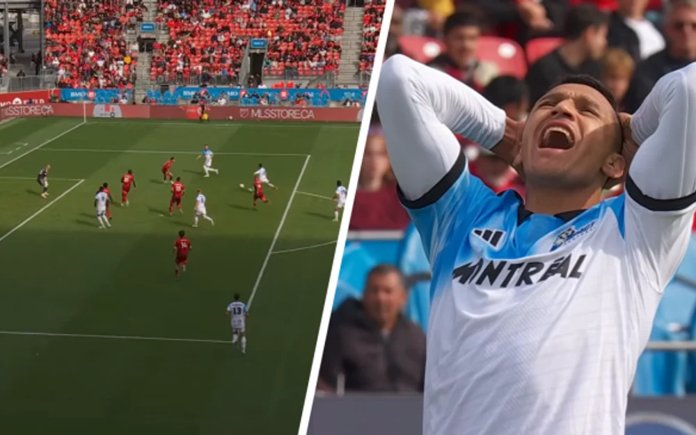 Alexis Sánchez falla una ocasión clave en la derrota de Montreal ante Toronto