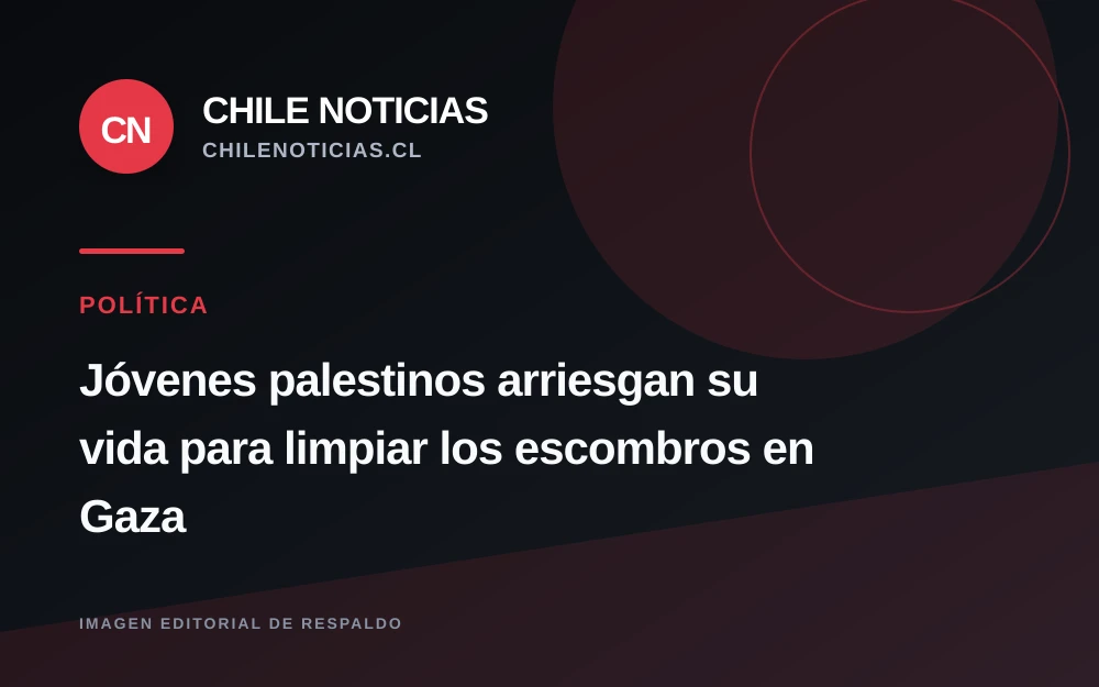 Adolescentes en Gaza limpian escombros por bajos salarios para sostener a sus familias