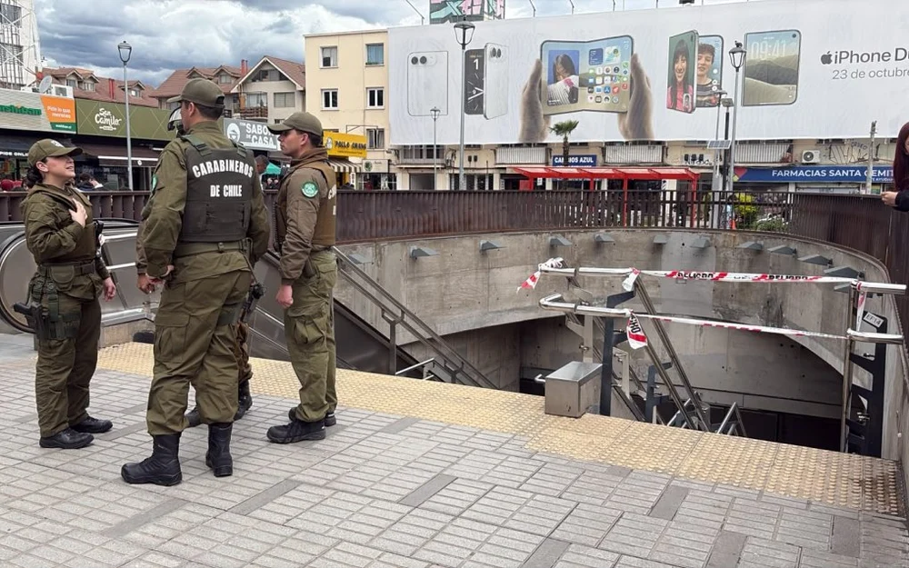 Metro cierra la estación Chile España por un operativo policial