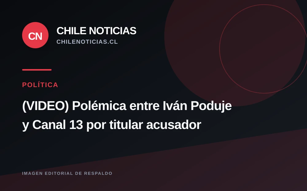 Poduje y Canal 13 protagonizan choque público por titular de entrevista económica