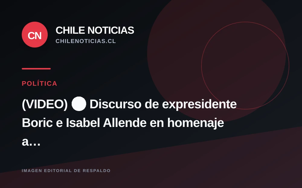 Boric e Isabel Allende participan en homenaje a Salvador Allende