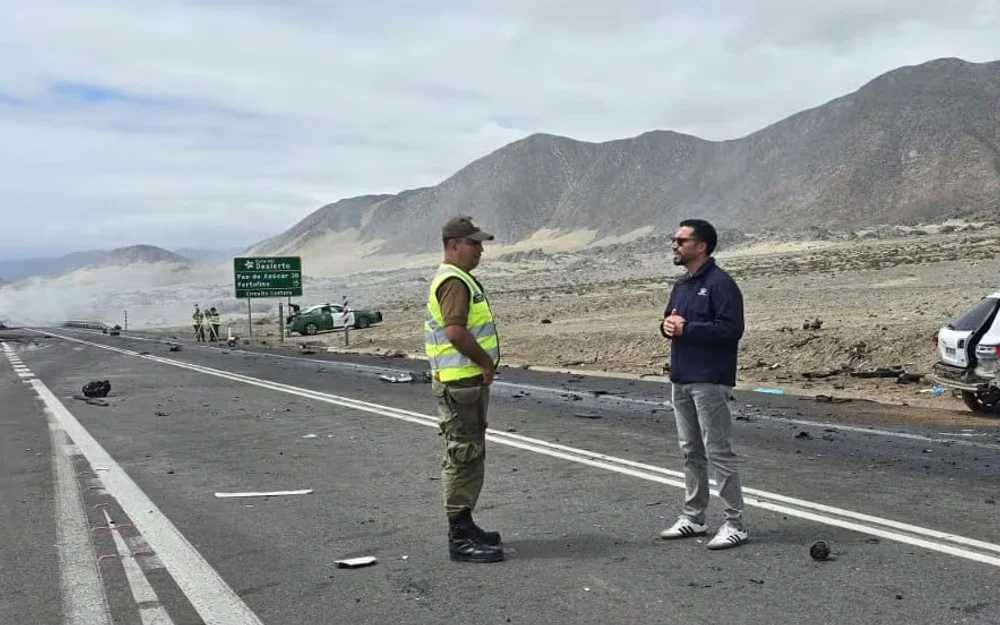 Accidente en la Ruta 5 Norte en Chañaral deja un fallecido y mantiene cortado el tránsito