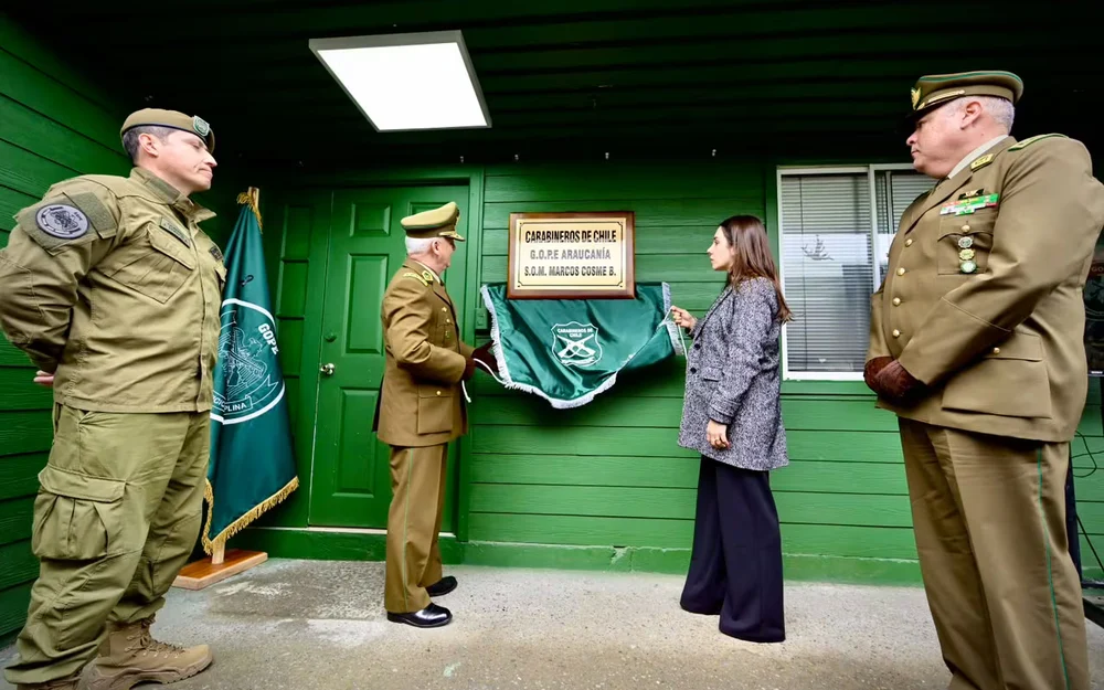GOPE Araucanía pasa a llamarse Marcos Cosme Barquero en homenaje al carabinero fallecido en Valdivia