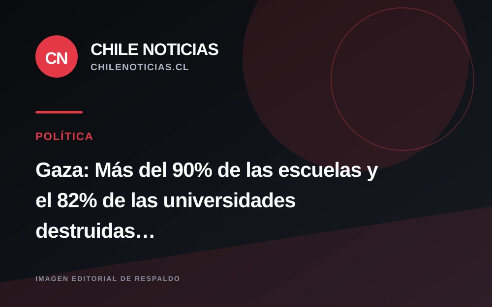Ministro palestino denuncia destrucción del 90% de escuelas y 82% de universidades en Gaza