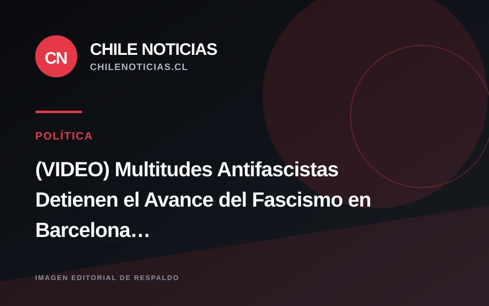 Barcelona: marchas antifascistas marcan el Día de la Independencia de Catalunya