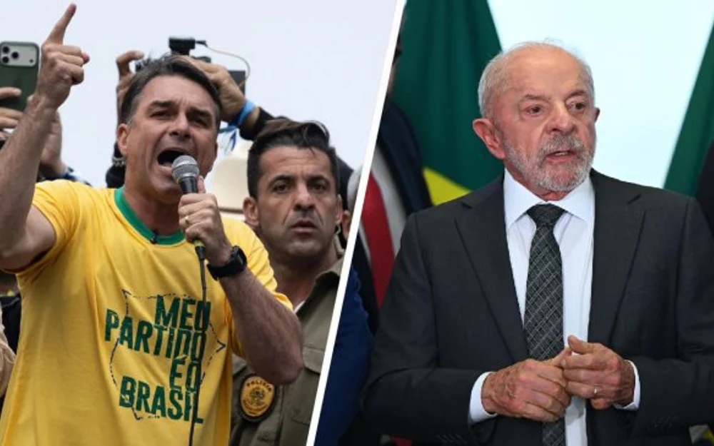 Brasil escruta el 64,8% de las mesas: Flávio Bolsonaro marca 49,6% y Lula 42,2%