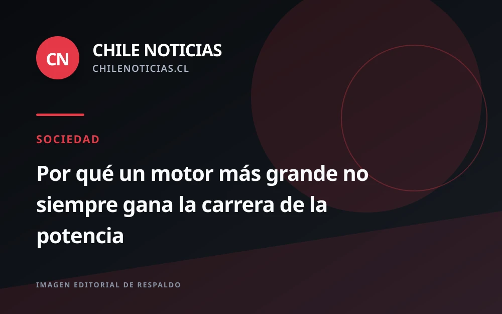 Cilindrada no es destino: por qué un motor más grande no garantiza más potencia
