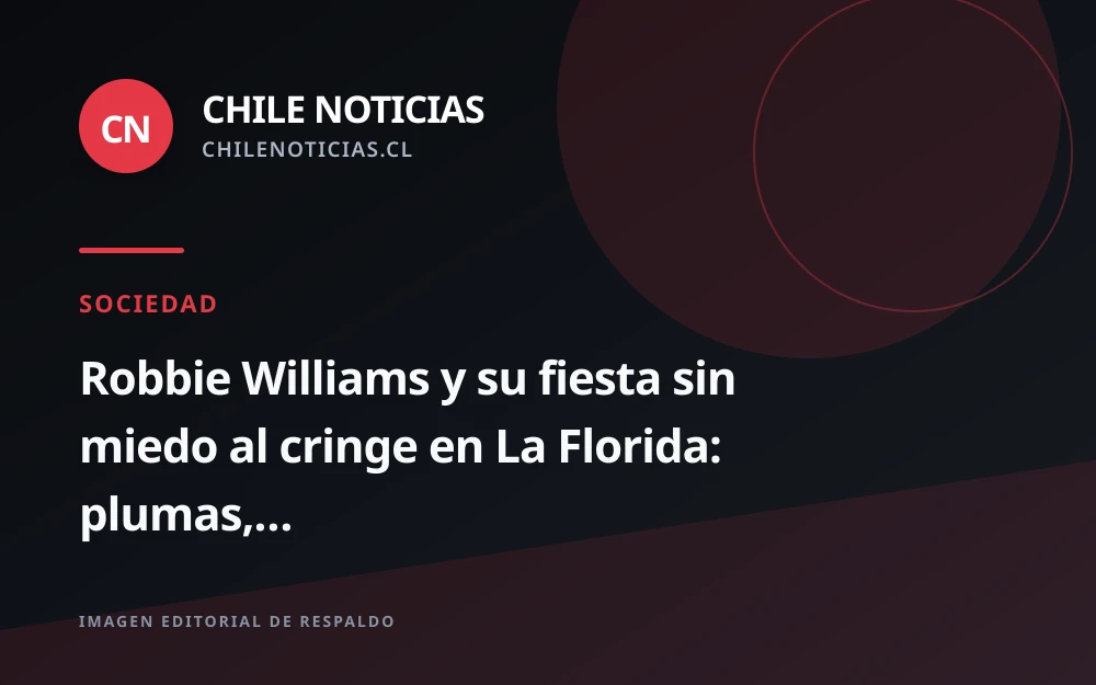 Robbie Williams regresa a Chile tras ocho años con un show sin complejos en La Florida