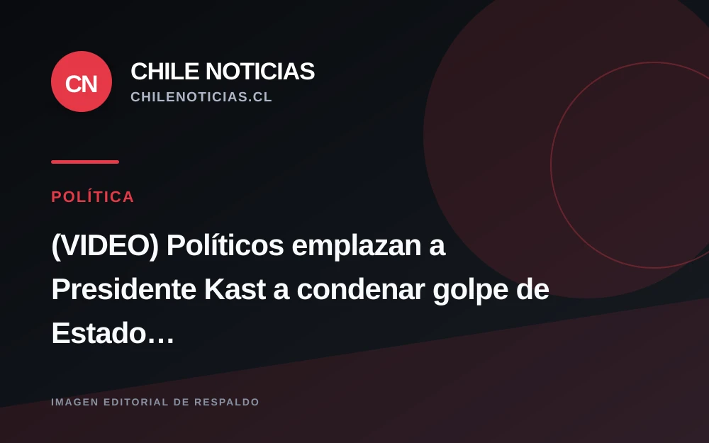 Políticos piden a Kast condenar el golpe de Estado de Pinochet