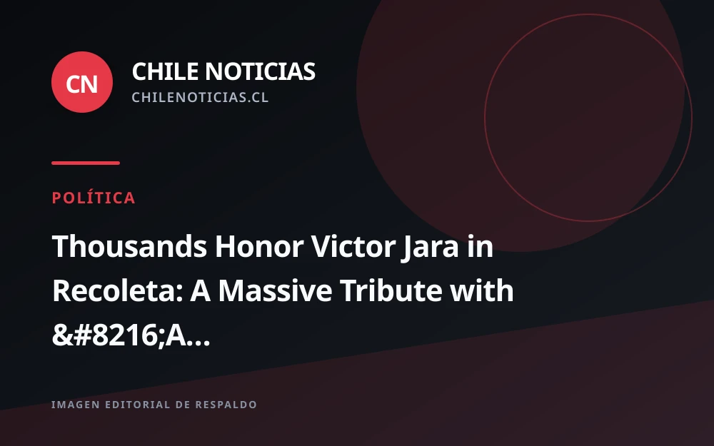 Recoleta rinde homenaje masivo a Víctor Jara con mil guitarras