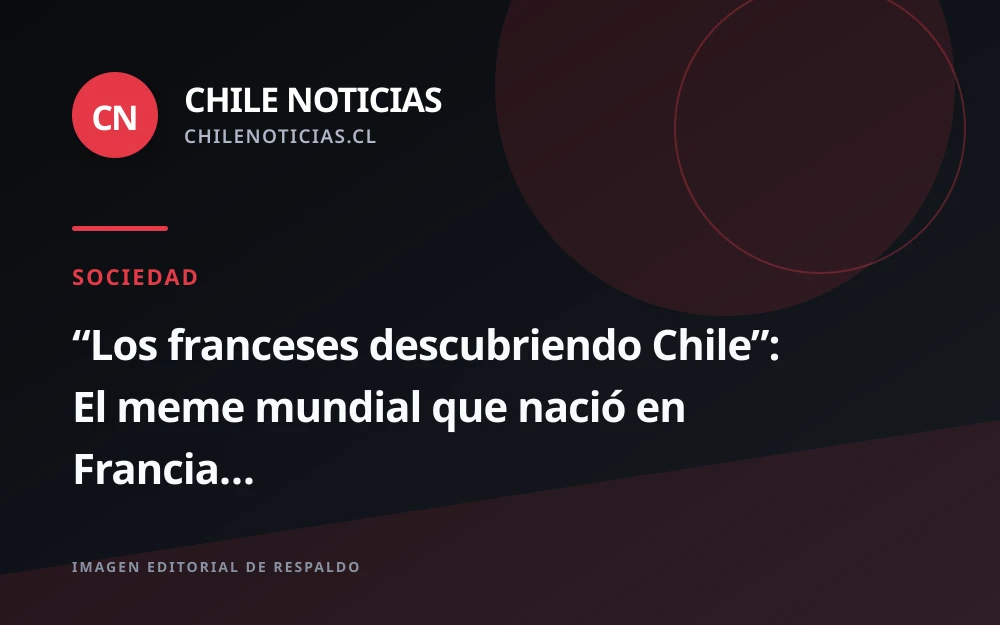 La silueta alargada de Chile se convierte en meme viral desde Francia