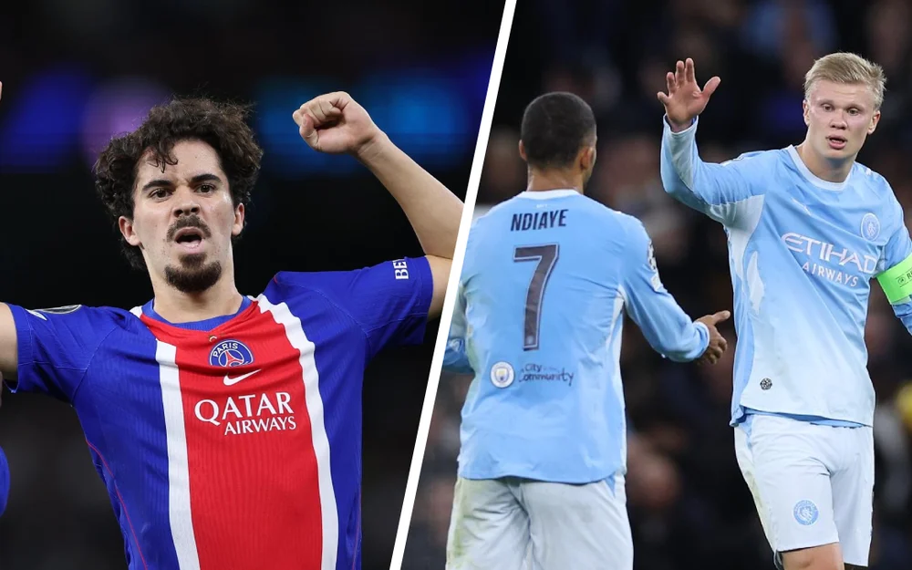 PSG y Manchester City firman un partidazo de Champions con golazos y doblete de Haaland