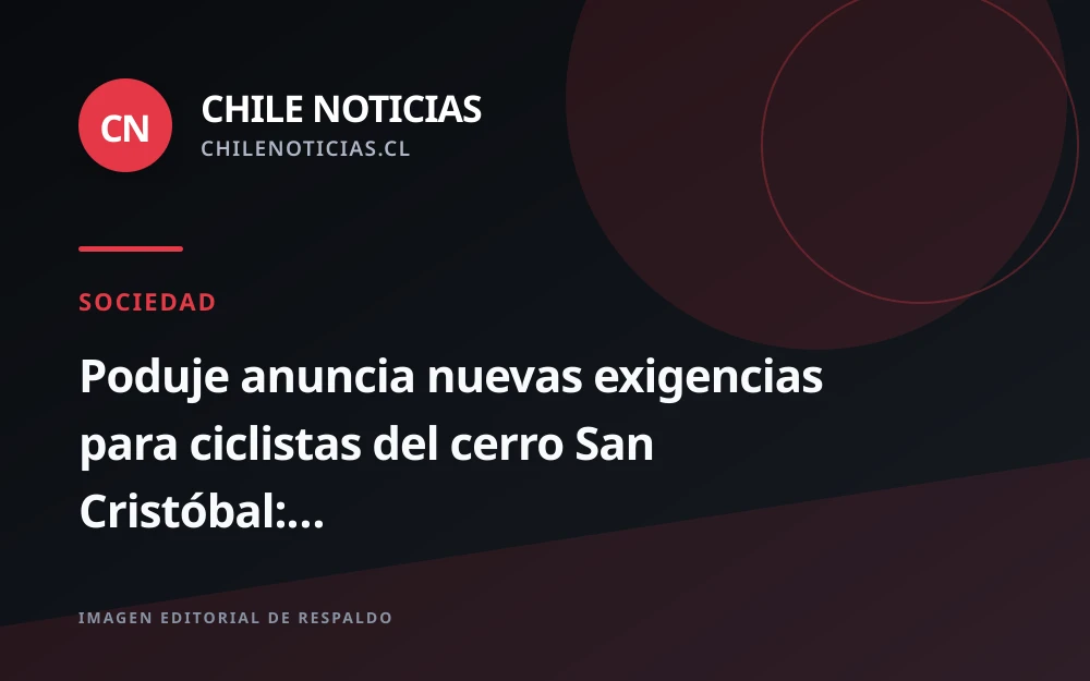 San Cristóbal: ciclistas deberán inscribirse y usar chaleco reflectante con código desde diciembre