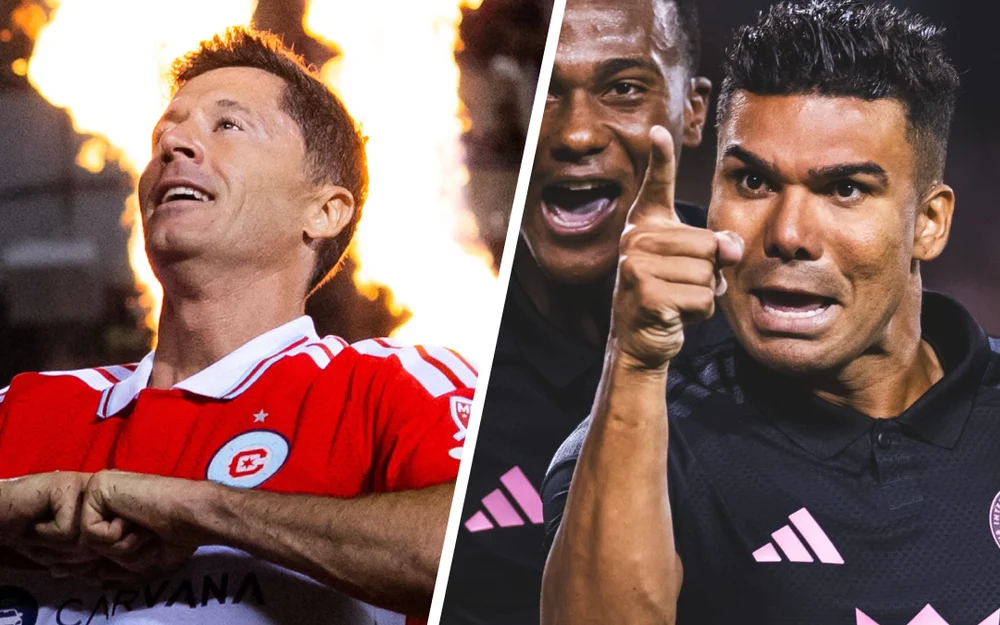 Lewandowski y Casemiro marcaron en el empate entre Chicago Fire e Inter Miami
