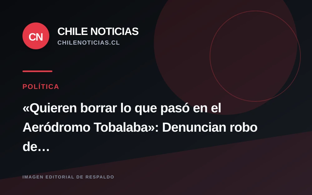 Denuncian robo de placa que recordaba a víctimas de los "vuelos de la muerte" en el Aeródromo Tobalaba