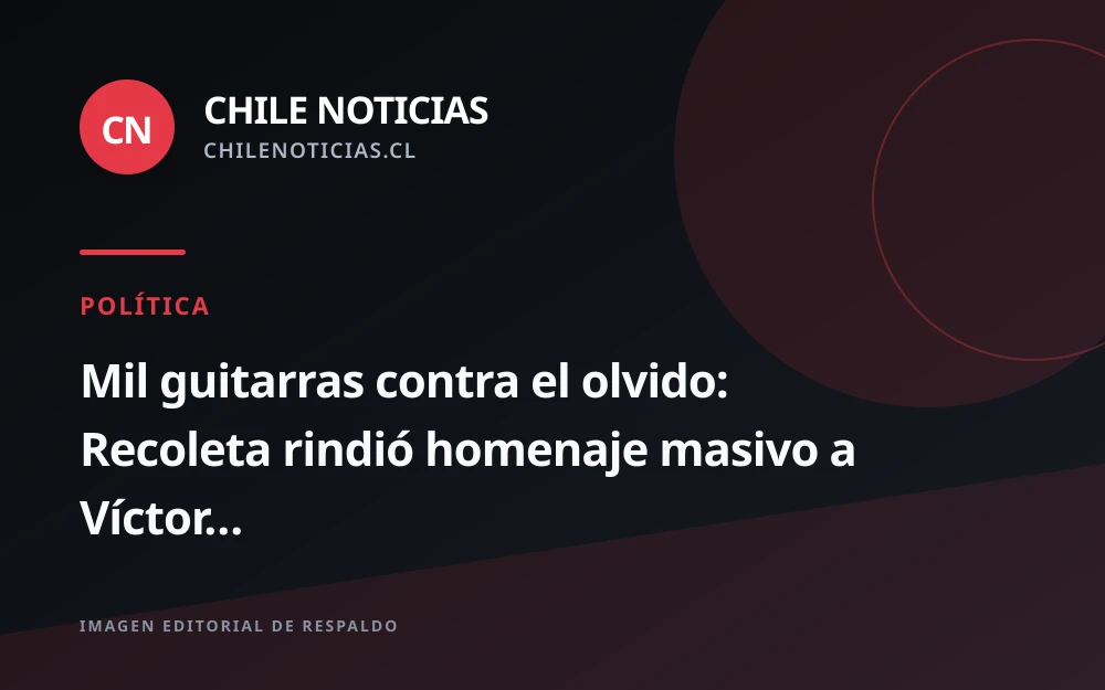 Recoleta conmemora a Víctor Jara con mil guitarras en la Plaza La Paz