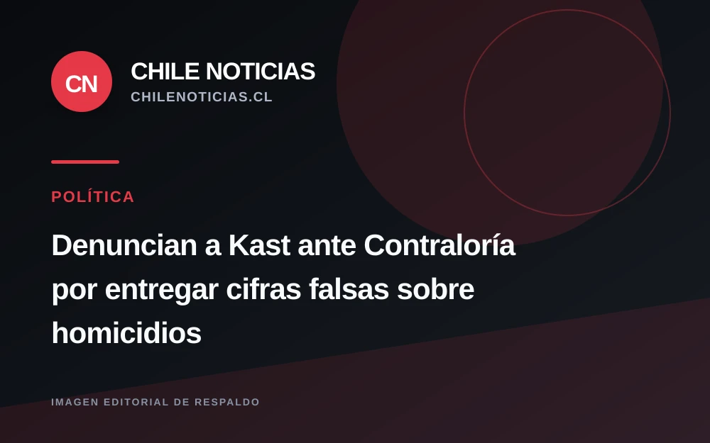 Abogado denuncia a Kast ante Contraloría por cifras de homicidios