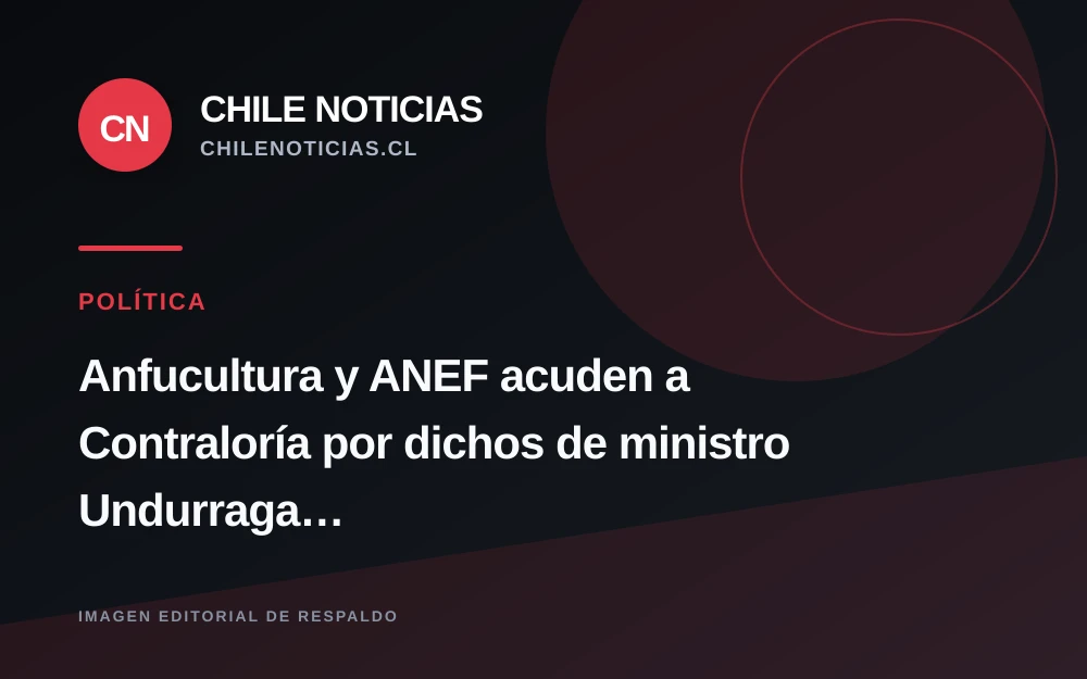 Anfucultura y ANEF llevan a Contraloría dichos de Undurraga y concursos desiertos en Culturas
