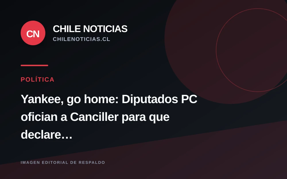 Diputados del PC piden declarar persona non grata al embajador de EE.UU. en Chile