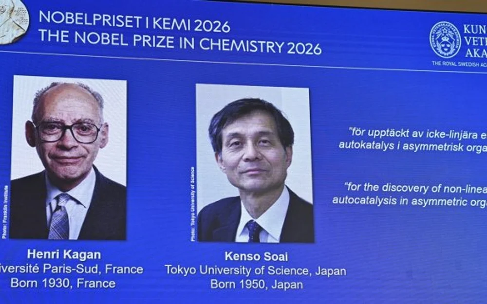 Nobel de Química 2026: Kagan y Soai ganan por descifrar por qué la vida prefiere una sola forma molecular