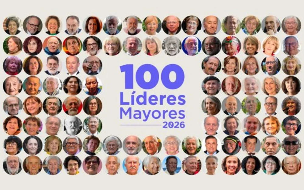 100 Líderes Mayores 2026: Bachelet, el Profesor Rossa y Don Carter encabezan la lista de reconocidos