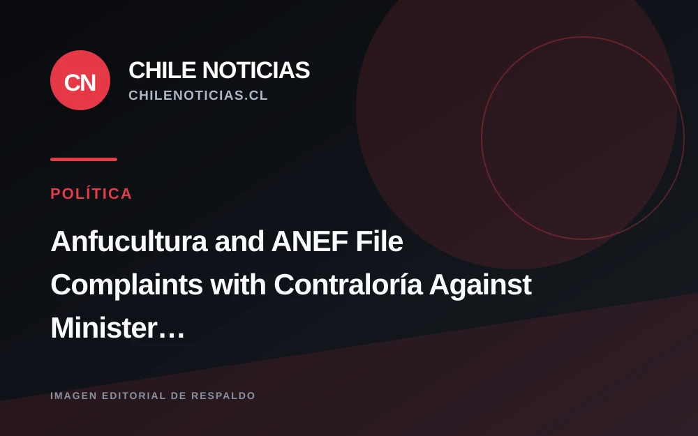 Anfucultura y ANEF llevan a Contraloría dichos del ministro Undurraga y concursos desiertos en Cultura