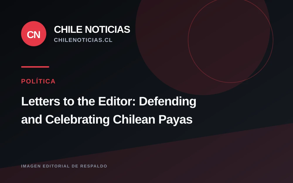 Carta al director reivindica la paya chilena tras mención de Kast en las fondas