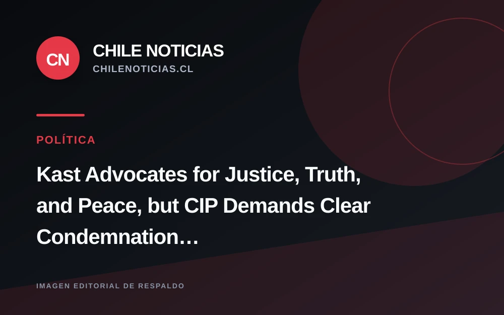 Kast participa en ceremonia de la comunidad judía y CIP le exige condenar el genocidio en Gaza