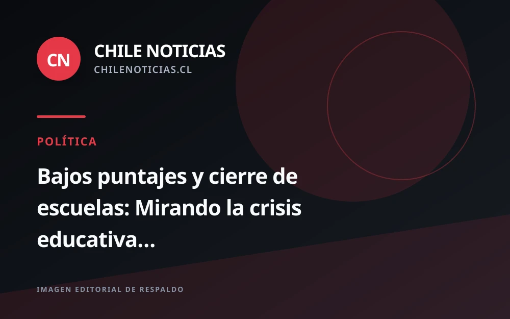 Informe PISA 2026 reabre el debate por los bajos puntajes de Chile y el cierre de escuelas