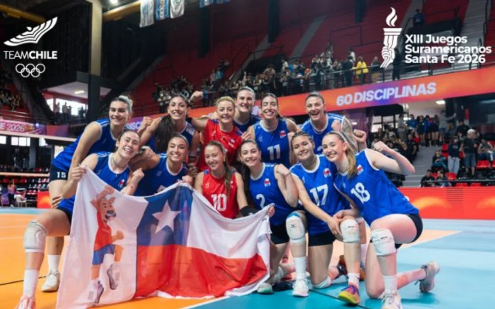 Chile femenino de vóleibol gana el oro invicto en los Juegos Sudamericanos Santa Fe 2026