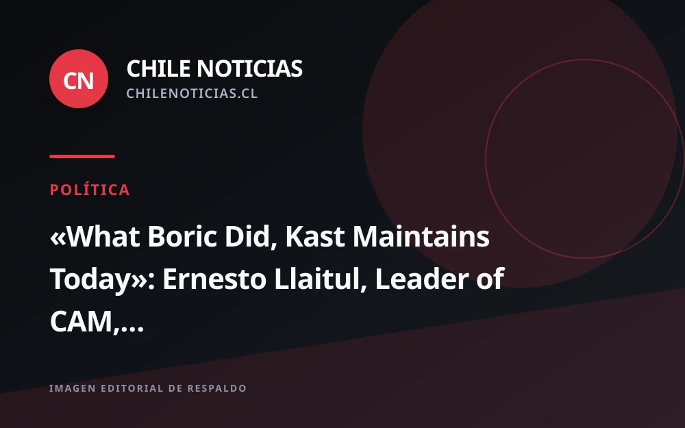 Werken de la CAM afirma que el estado de excepción en Wallmapu se mantiene desde el gobierno de Boric