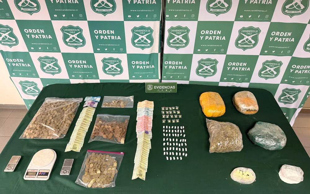 Carabineros desbarata cuatro puntos de microtráfico en Renca y detiene a cuatro personas