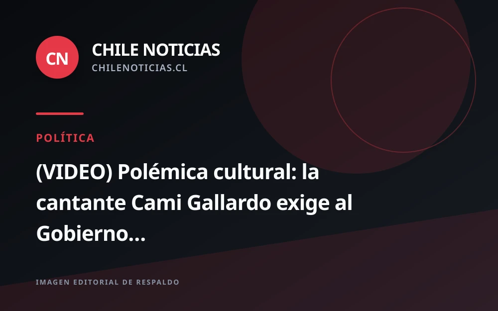 Cami Gallardo exige al Gobierno retirar su música de publicaciones oficiales del Ministerio del Deporte