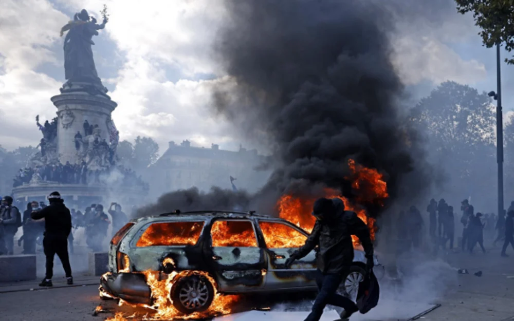 Disturbios en Francia: incendian el ayuntamiento de Limoges y saquean comercios en París